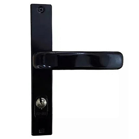 Fechadura mgm externa estreita espelho preto