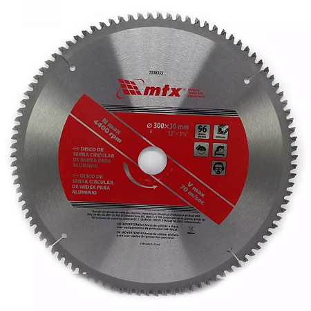 SERRA CIRCULAR PARA ALUMINIO 12" 96D MTX