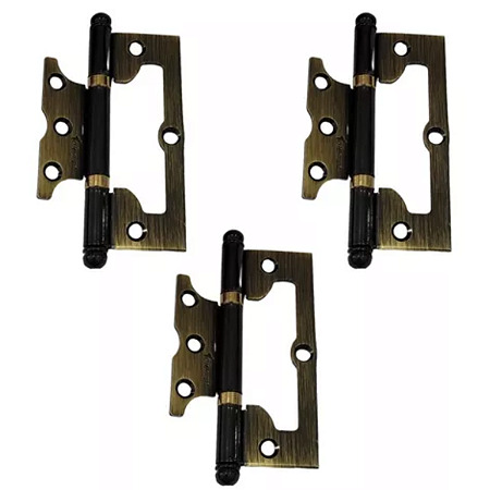 JOGO DE DOBRADIÇA TOLEMAT SOBREPOR, ANTIQUE