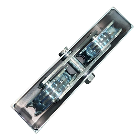 CONJUNTO ROLDANA TRUCK DUPLA 4" P/CANO CANAL 5/8