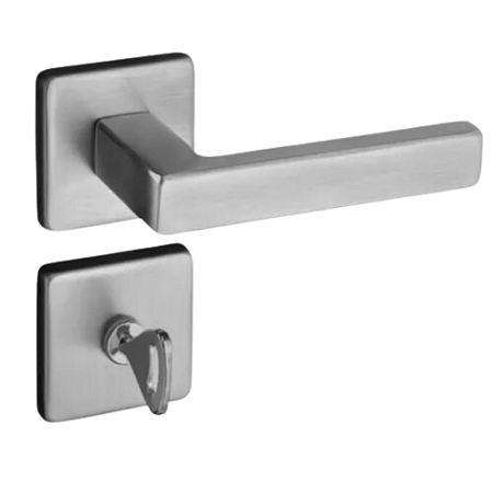Fechadura pado concept 471-40 banheiro roseta quadrada inox escovado