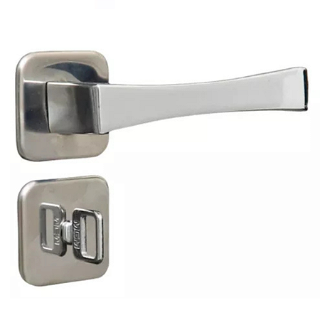 Fechadura mgm paris wc roseta quadrada cromada