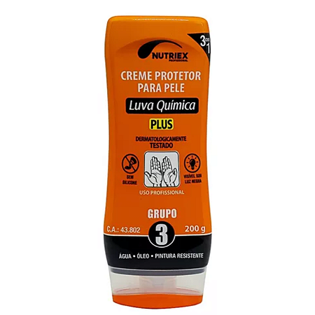 Creme luva química gp 3 200g nutriex