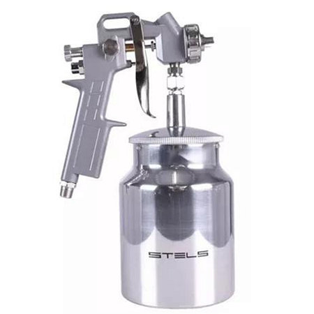 Pistola pintura alta pressão gravidade 1000ml stels
