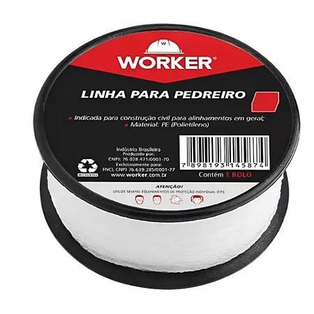 Linha de pedreiro lisa, 100 metros