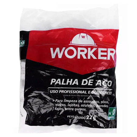 Palha de aço n: 2 22 gramas, worker