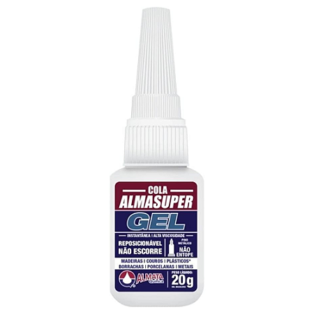 Adesivo cola instantâneo 20 gramas almasuper
