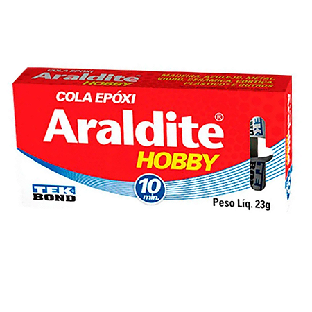 Araldite rápido, adesivo epoxi 23 gramas, hobby