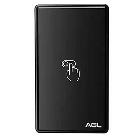 Acionador agl fechadura elétrica controle botoeira af12 cr touch