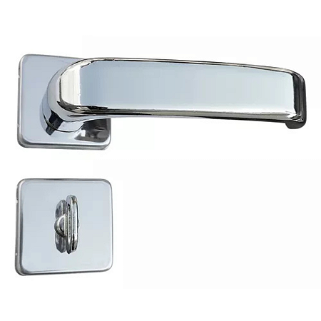 Fechadura mgm firenze wc roseta quadrada cromada