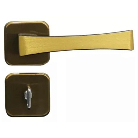 Fechadura mgm paris wc roseta quadrada bronze latonado
