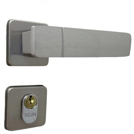 Fechadura mgm capri externa roseta quadrada aluminio