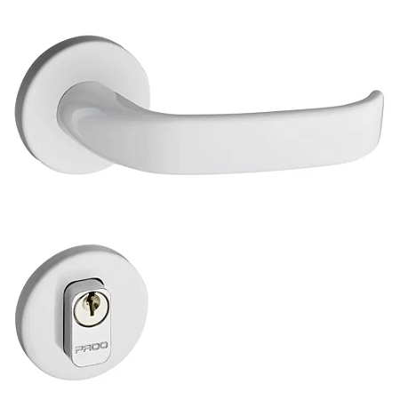 Fechadura pado 931-40 magnum externa roseta redonda branco