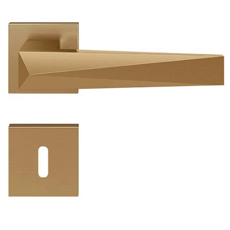 Fechadura pado ascot rq2 - 55 interna roseta quadrada red gold escovado