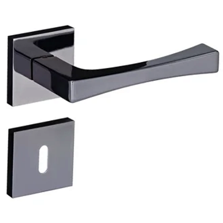 Fechadura pado vivaldi 885 - 55 interna roseta quadrada grafite polido