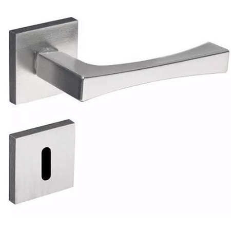 Fechadura pado vivaldi 885-40 interna roseta quadrada acetinado escovado