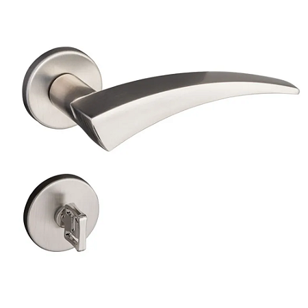 Fechadura pado esplendore 292 - 55 banheiro roseta redonda cromado acetinado