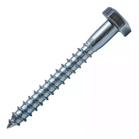 Parafuso sextavado rosca soberba zincado 1/4 x 70
