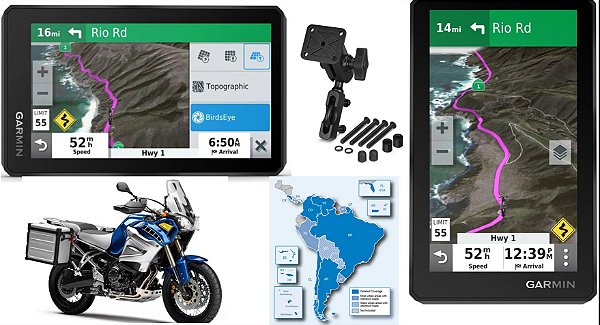 GPS GARMIN ZUMO XT2 - MAPA AMÉRICA DO SUL 2025-10 VITÁLICO