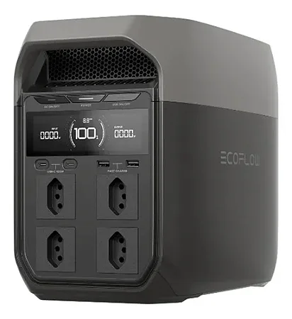 Gerador De Energia Ecoflow Delta 3 1800wh 127v DC ENTRADA E SAIDA 127V
