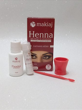 Henna para Sobrancelhas MAKIAJ 1,5G CASTANHO MÉDIO