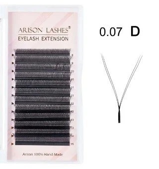 CÍLIOS ARISON LASHES YY VOLUME BRASILEIRO 0.07D (MIX 8 AO 13MM)