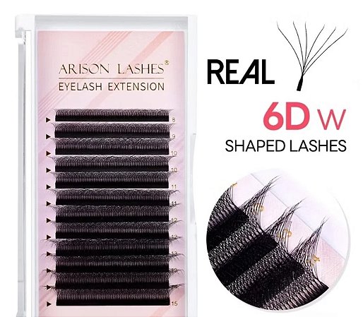 CÍLIOS ARISON REAL 6D W 0.07D (MIX 8 AO 13MM)