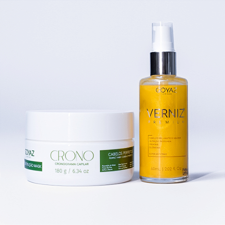Kit Máscara REPARA + Verniz Brilho de Salão