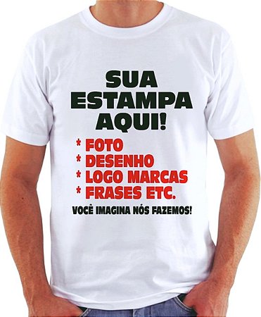 Camiseta Branca Personalizada
