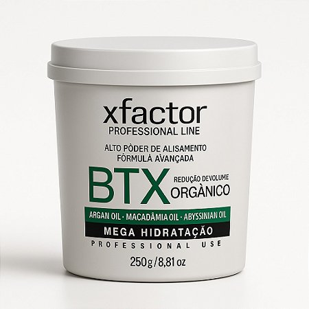 Btx Orgânico Tratamento Capilar Hidratação Redução de Volume e Brilho Sem Formol Xfactor 250g