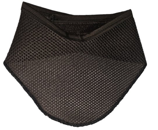 Lenço Telado Protetor De Traqueostomia Adulto Marrom