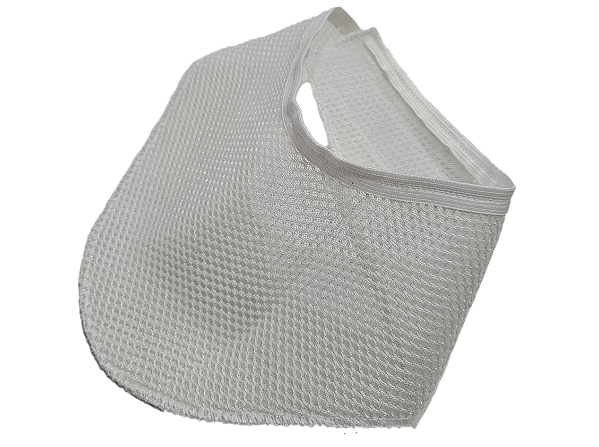 Lenço Telado Protetor De Traqueostomia Adulto Branco
