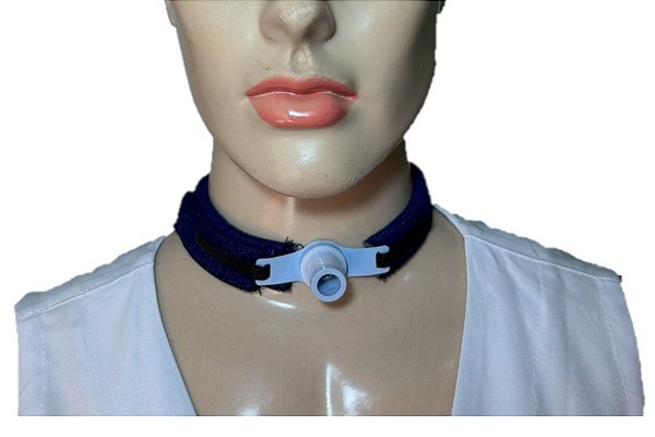 Fixador Traqueostomia Adulto Azul
