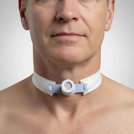 Respirafix Tampa Para Traqueostomia Proteção Respiratória Branco