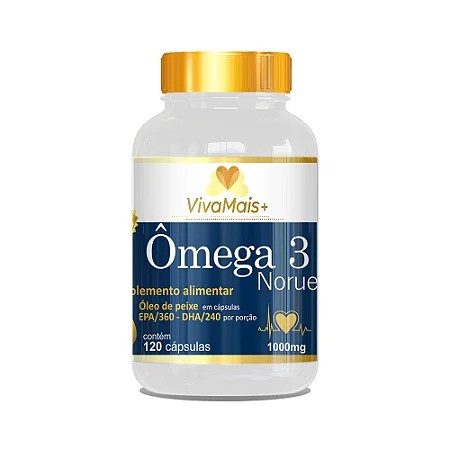 Ômega 3 - 120 Cápsulas - Parceria VivaMais+