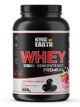 Whey Ultra Concentrado Premium Morango c/ Iogurte - 900g