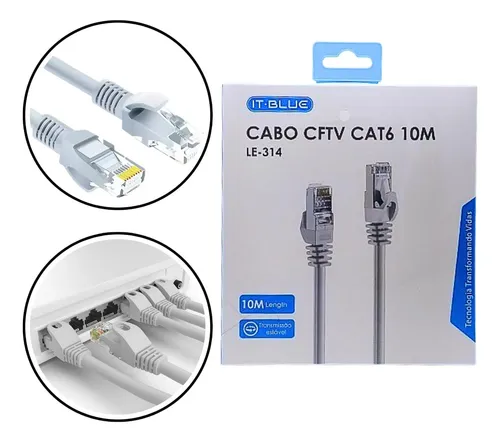 CABO DE REDE CAT6 10M