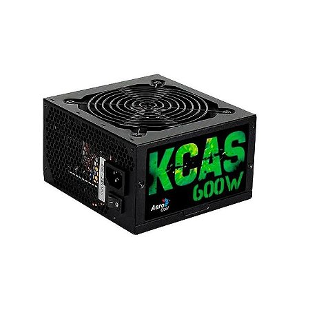 FONTE GAMER KCAS 600W ATX REAL
