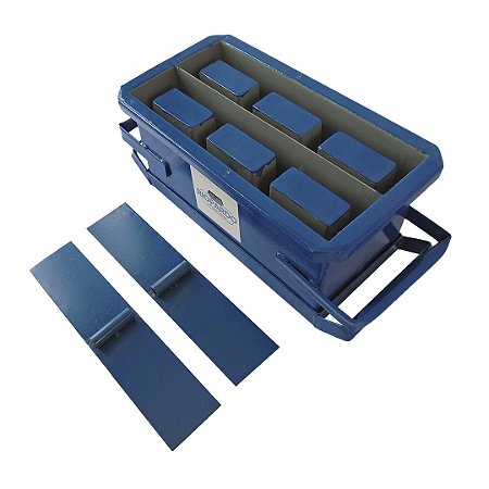 FORMA MANUAL DUPLA PARA BLOCO DE 10 (09X19X39)CM COM TRÊS FUROS