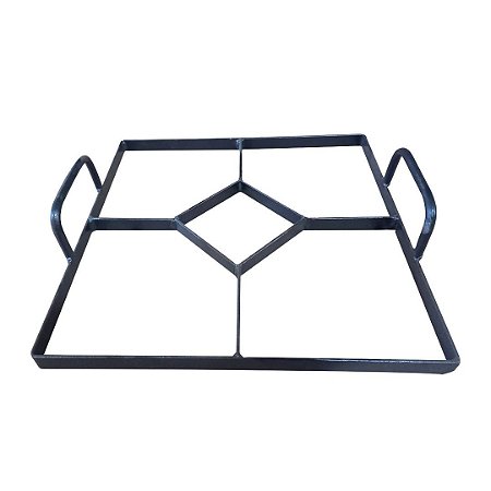 FORMA MANUAL CARIMBO P/ PISO CALÇADA JARDIM CONCRETO 35X35CM
