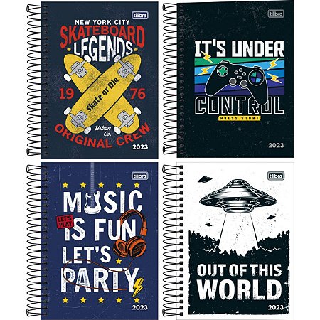 Agenda 2023 D+ Masculina Tilibra M4 Espiral 176Folhas