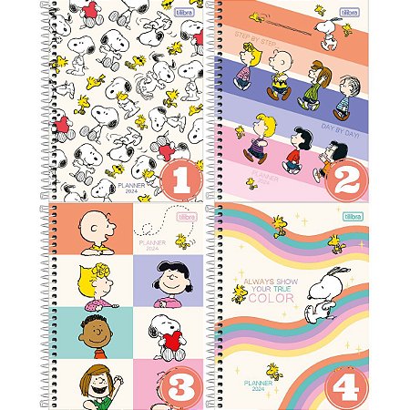 Planner 2024 Snoopy Tilibra 80Folhas