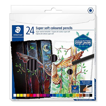 Lápis de Cor Staedtler Super Soft 24 Cores