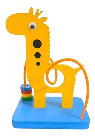 Brinquedo Aramado Divertido Pedagógico Montessori GIRAFA