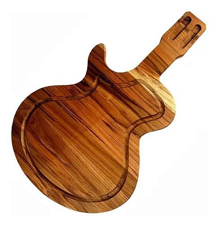 Tábua Corte Churrasco Frios Madeira Nobre Gourmet Guitarra