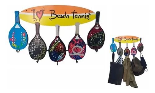 Pendurador De Roupas E Acessórios Cabideiro Beach Tennis