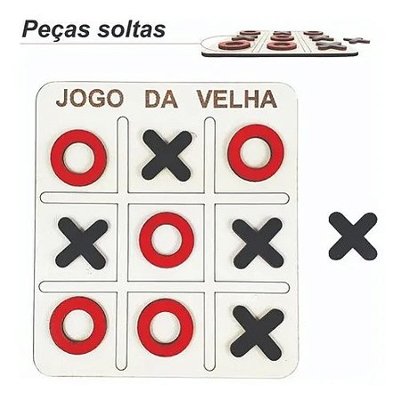 Decoração Tabuleiro Jogo da Velha