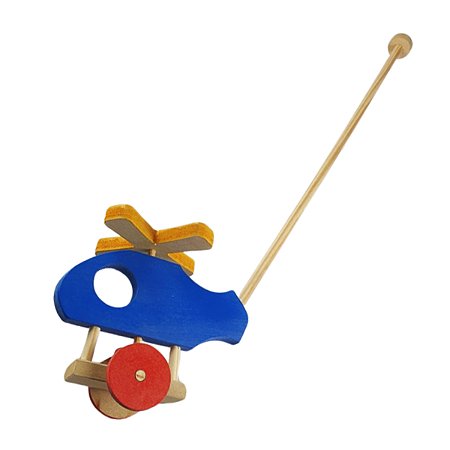 Helicóptero Empurrar Em Mdf Brinquedo Pedagógico Educativo
