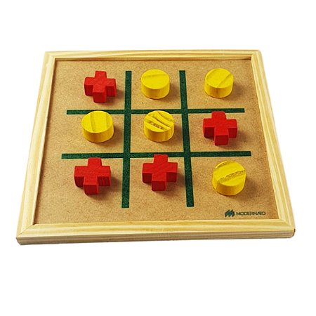 Jogo Da Velha Classico Tabuleiro Madeira Jogo Legal