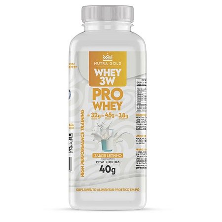WHEY PROTEIN LEITINHO 40G - NUTRA GOLD ( DOSE )